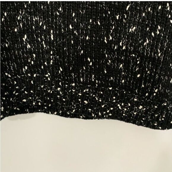Forever 21 | Women’s Black White Specks Knit  Pullover Crewneck Sweater S - Picture 5 of 8